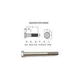 Bolts SS316 Hex Bolt UNC 3/8 X 3-1/2