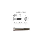 Bolts SS316 Hex Bolt UNC 3/8 X 2-3/4
