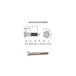 Bolts SS316 Hex Bolt UNC 1/4 X 2