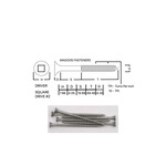 Screws SS316 Type 17 Bugle Batten 8-10 X 75mm SQUARE Drive