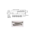 Screws SS316 Type 17 Bugle Batten 12-10 X 58mm SQUARE Drive