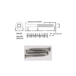 Screws SS316 Type 17 Bugle Batten 14-10 X 65mm SQUARE Drive