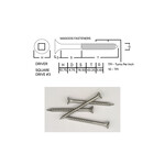 Screws SS316 Type 17 Bugle Batten 12-10 X 65mm SQUARE Drive