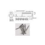 Screws SS316 Type 17 Bugle Batten 10-10 X 65mm SQUARE Drive