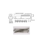 Screws SS316 Type 17 Bugle Batten 10-10 X 75mm SQUARE Drive