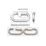 Hardware SS316 Chain Link Quick Polished 8 x 76