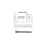 SS-316 SS316 Cup Head Bolt ISO M6 X 70