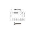 SS-316 SS316 Cup Head Bolt ISO M6 X 40