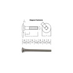 SS-316 SS316 Cup Head Bolt ISO M6 X 80