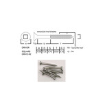 Screws SS316 Type 17 Bugle Batten 10-12 X 40mm SQUARE Drive