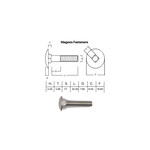 SS-316 SS316 Cup Head Bolt ISO M8 X 40