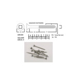 Screws SS316 Type 17 Bugle Batten 6-10 X 38mm SQUARE Drive