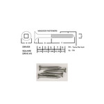 Screws SS316 Type 17 Bugle Batten 14-10 X 50mm SQUARE Drive