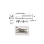 Screws SS316 Type 17 Bugle Batten 6-10 X 50mm SQUARE Drive