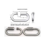 Hardware SS316 Chain Link Quick Polished 10 X 22 X 70