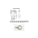 Hardware SS316 Eyebolt With Collar M6