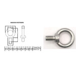 Hardware SS316 Eyebolt With Collar M16