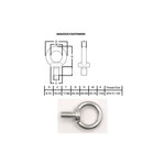 Hardware SS316 Eyebolt With Collar M10