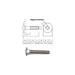 SS-316 SS316 Cup Head Bolt ISO M10 X 60