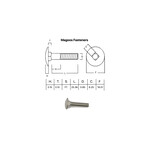 SS-316 SS316 Cup Head Bolt ISO M6 X 30