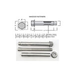SS-316 SS316 Dynabolt W/Nut 12mm X 100