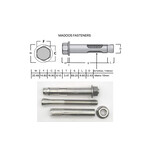 SS-316 SS316 Dynabolt W/Nut 12mm X 80