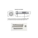 SS-316 SS316 Dynabolt W/Nut 6.5mm X 55