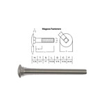 SS-316 SS316 Cup Head Bolt ISO M10 X 120