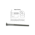 SS-316 SS316 Cup Head Bolt ISO M12 X 220