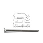 SS-316 SS316 Cup Head Bolt ISO M16 X 300