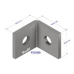Brackets Bracket HDG 40 X 40 X 40 X 5mm 12mm hole