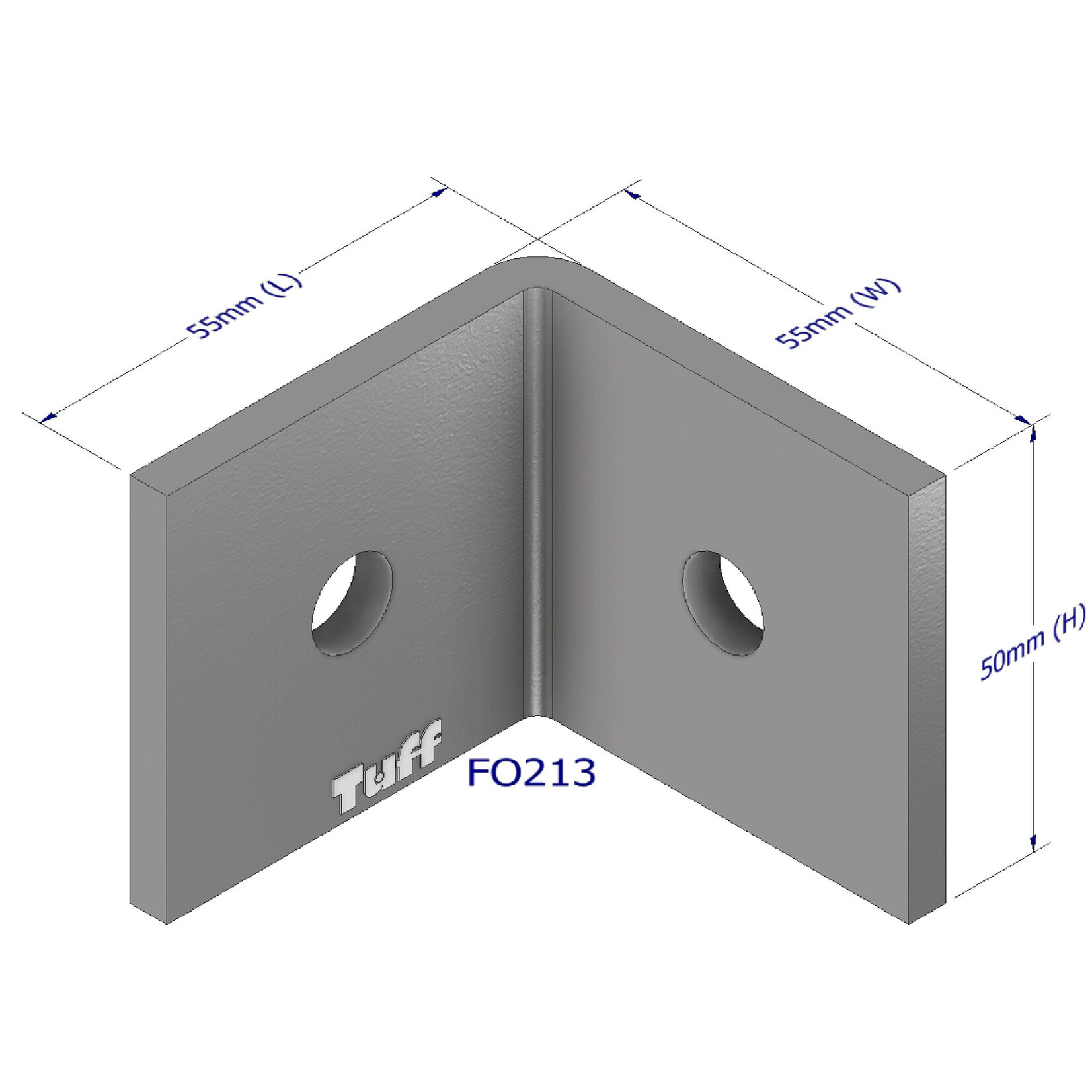 Brackets Bracket HDG 50 X 50 X 50 X 5mm 10mm Holes X 2