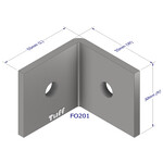 Brackets Bracket HDG 50 X 50 X 50 X 5mm 12mm hole