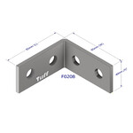 Brackets Bracket HDG 80 X 80 X 40 X 5mm 12mm Holes X 4