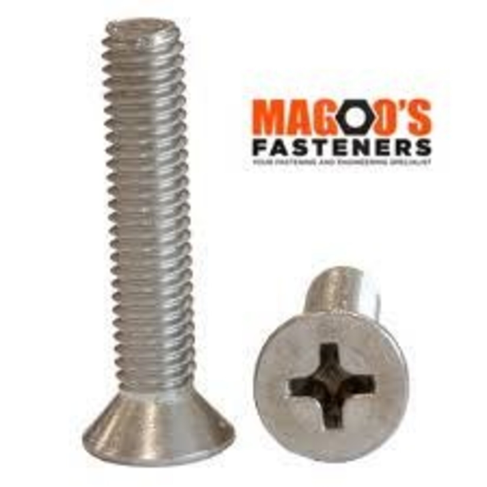 Bolts SS304 MTS Csk Phillips Head M8 X 25