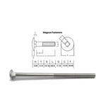 SS-316 SS316 Cup Head Bolt ISO M12 X 300