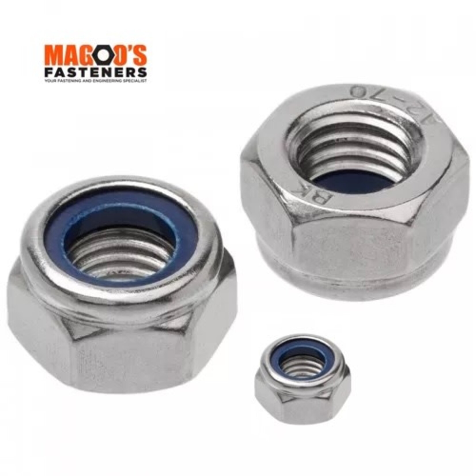 SS304 Nyloc Nut ISO M3