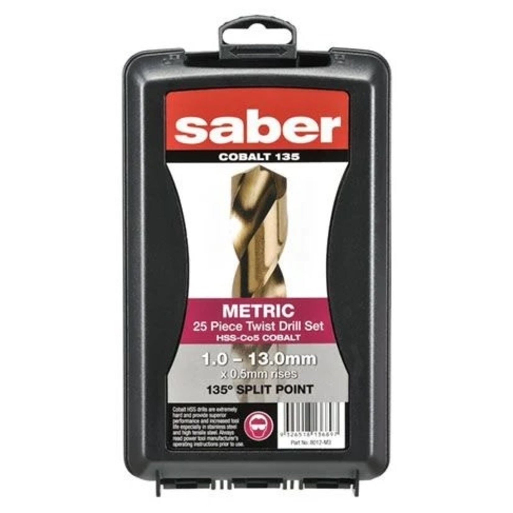 Drill Bits Cobalt Drill Bit Set  1.0 - 13.0 x 0.5mm rises SABER