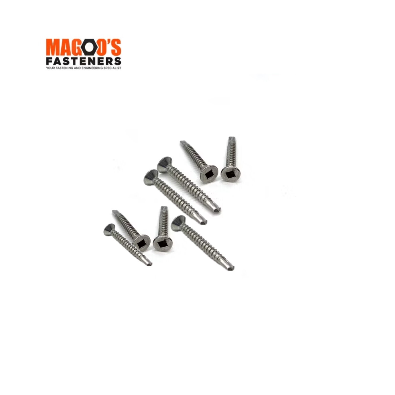 Screws SS550 S/Drilling Metal CSK Square Drive 10-24 x 50 SINGLE