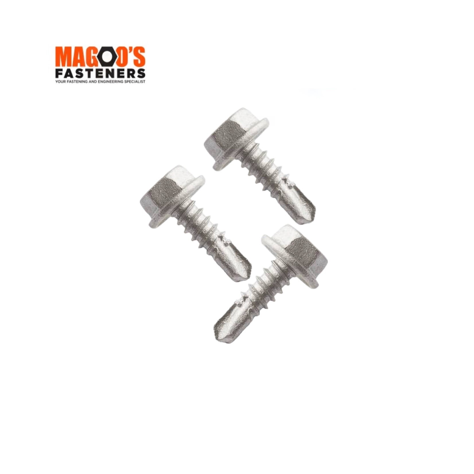 Screws S/Drilling Metal Hex Gal CL4 10-16 X 16 SINGLE