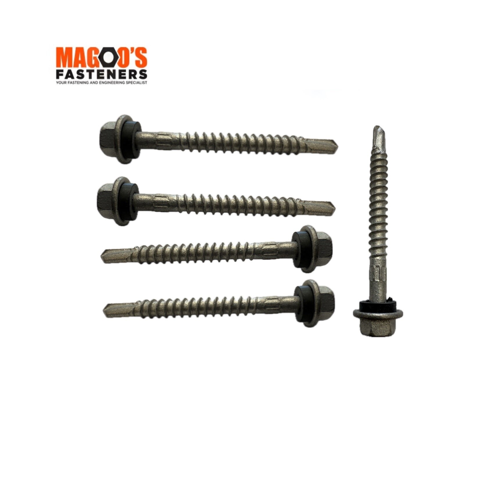 Screws S/Drilling Metal Hex Gal CL4 XGP 12-14 X 48 SEAL SINGLE