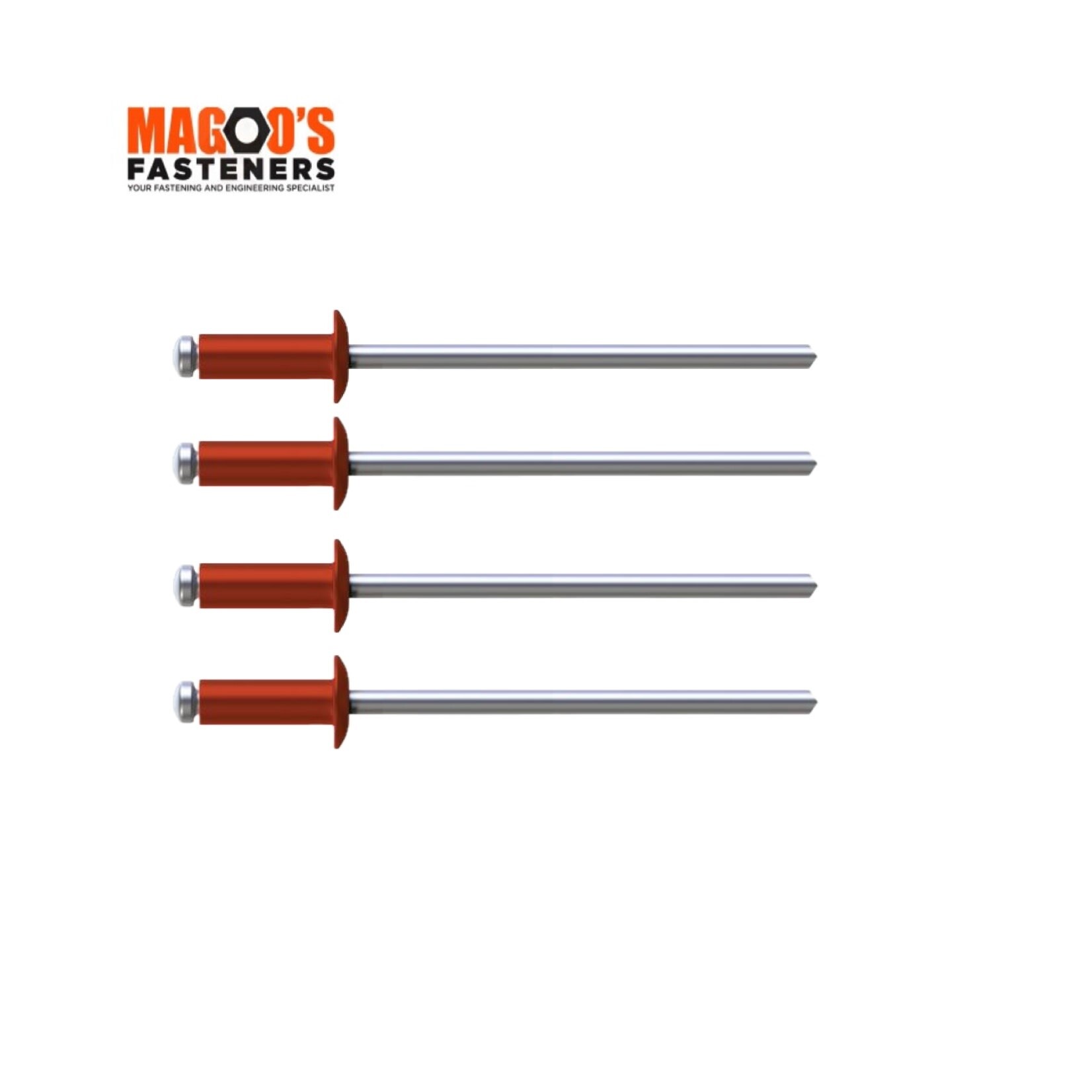 Rivets 5052 Aluminium & Steel Rivet 4-3 SINGLE Headland
