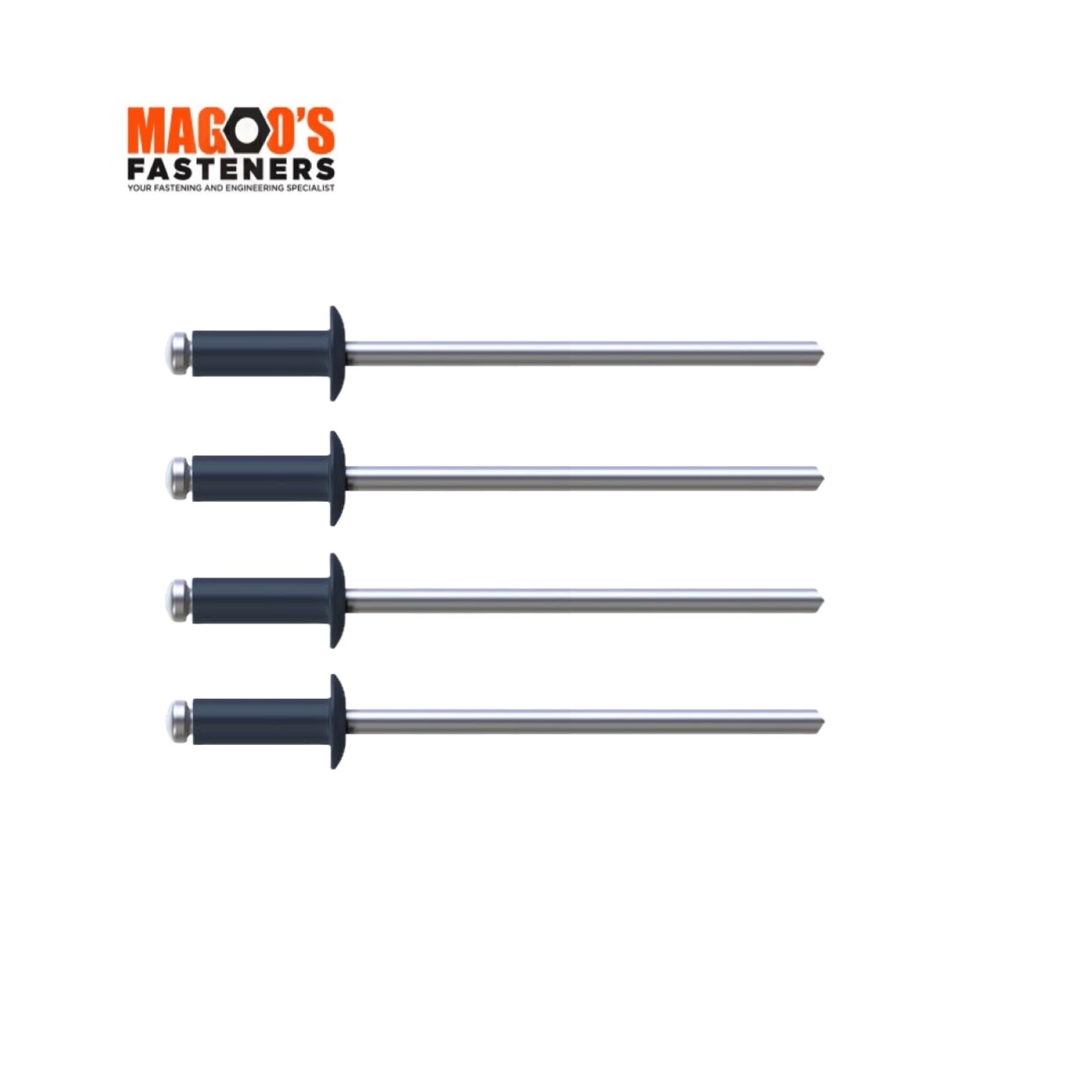 Rivets 5052 Aluminium & Steel Rivet 4-3 SINGLE Ironstone