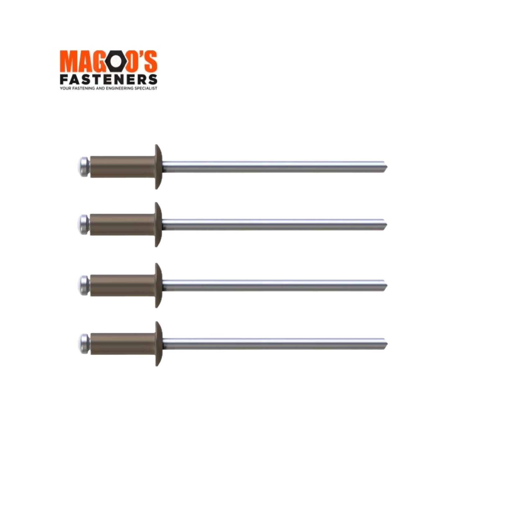 Rivets 5052 Aluminium & Steel Rivet 4-3 SINGLE Jasper