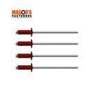 Rivets 5052 Aluminium & Steel Rivet 4-3 SINGLE Manor Red