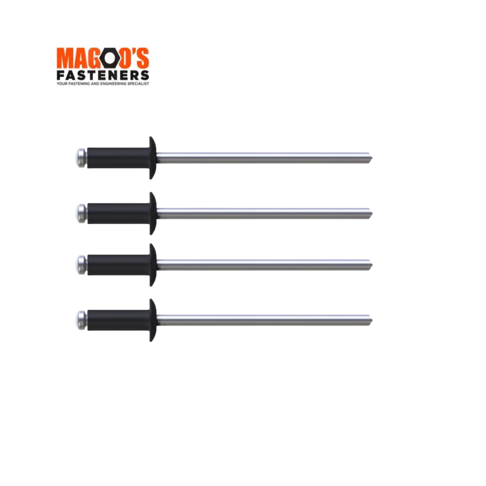 Rivets 5052 Aluminium & Steel Rivet 4-3 SINGLE Monument