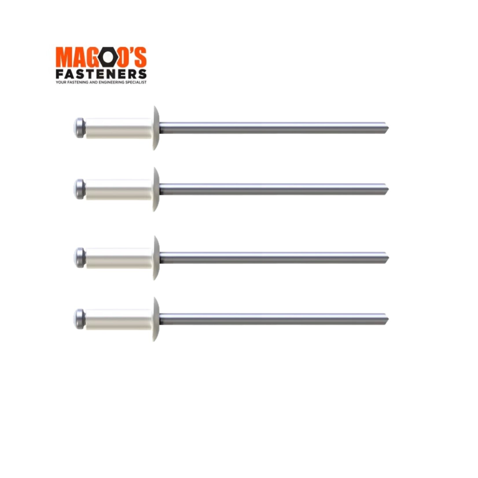 Rivets 5052 Aluminium & Steel Rivet 4-3 SINGLE Surf Mist