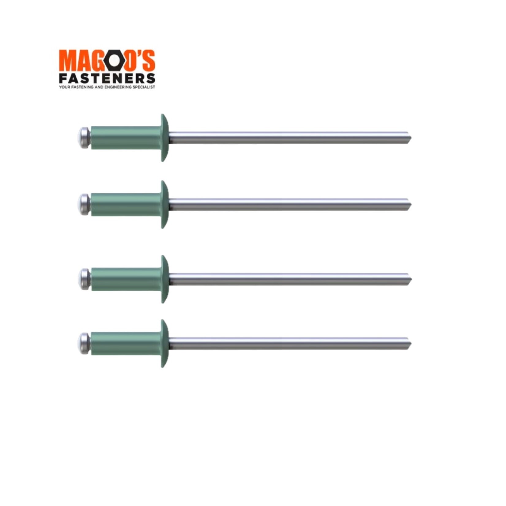 Rivets 5052 Aluminium & Steel Rivet 4-3 SINGLE Wilderness
