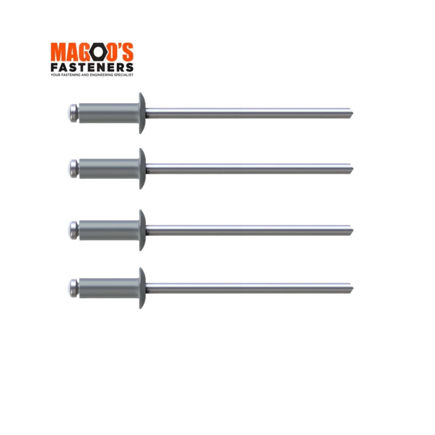 Rivets 5052 Aluminium & Steel Rivet 4-3 SINGLE Windspray