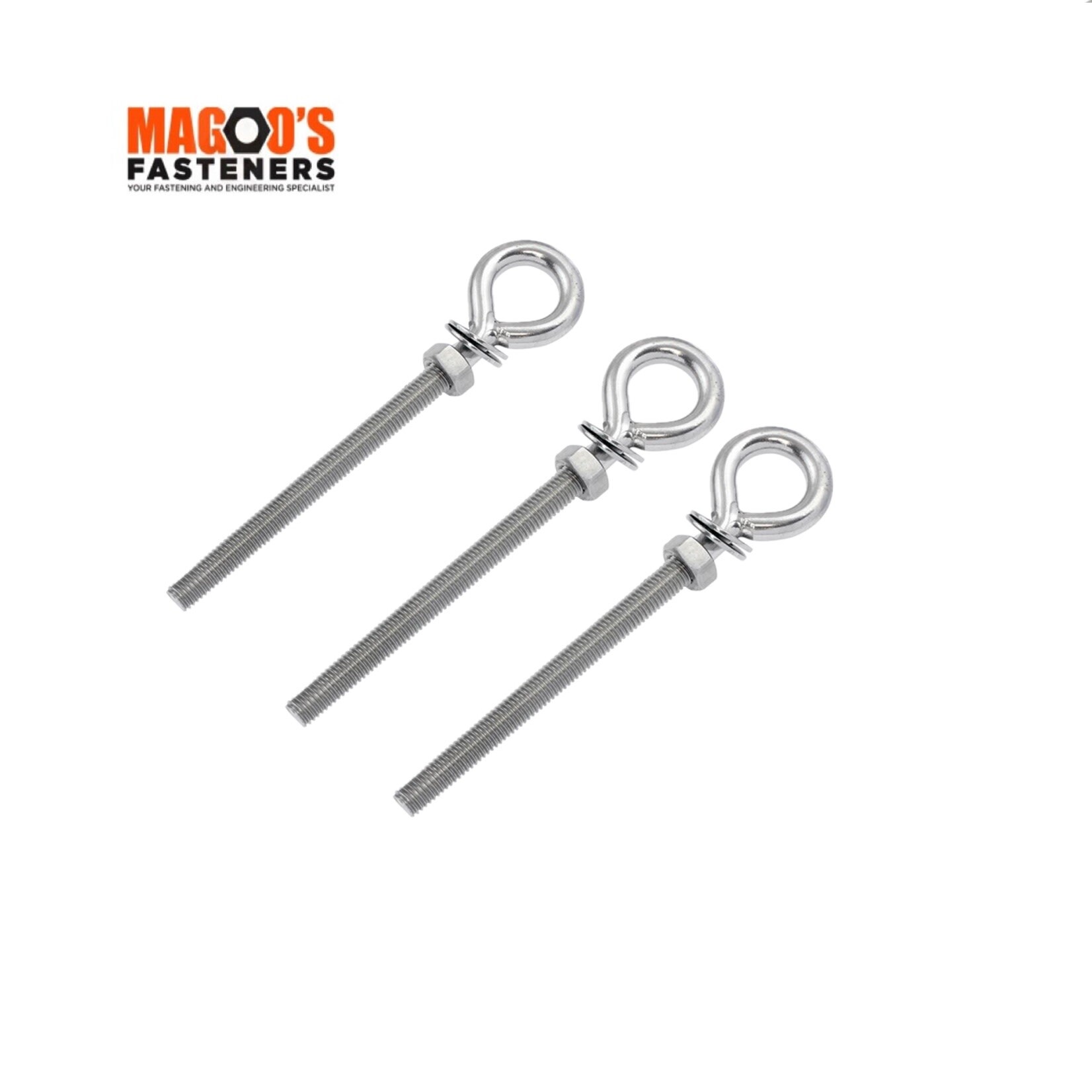 Hardware SS304 Eyebolt Kit M12 X 100